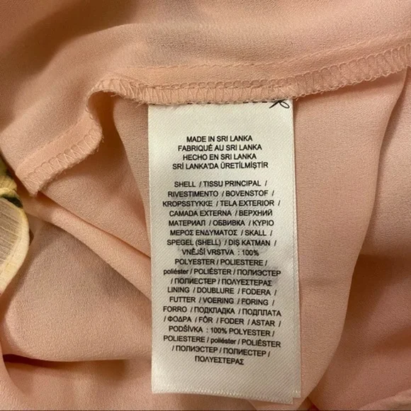 Lauren Ralph Lauren Floral Crinkled Georgette Dress in Pink/Sage/Multi - Picture 11 of 12